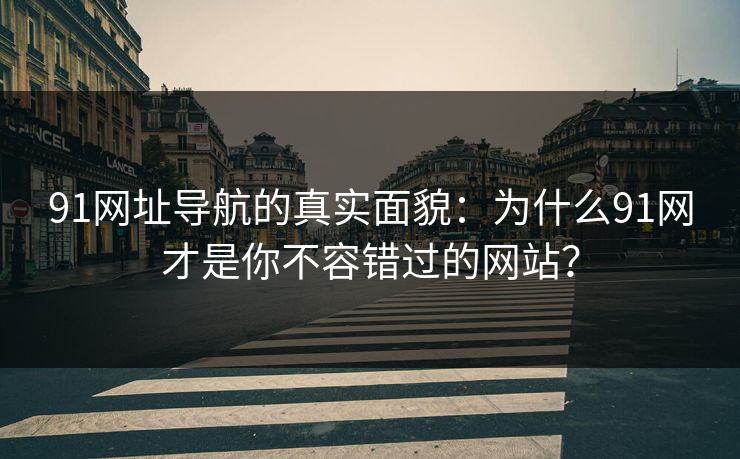 91网址导航的真实面貌：为什么91网才是你不容错过的网站？