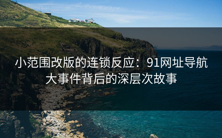 小范围改版的连锁反应：91网址导航大事件背后的深层次故事